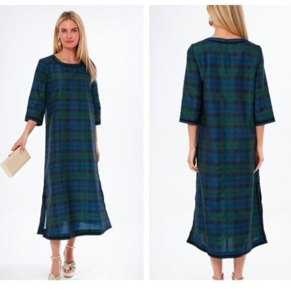 Tuckernuck XS midi dress blackwatch